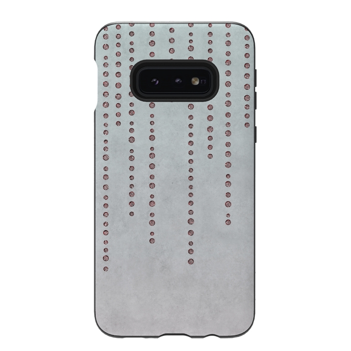 Galaxy S10e StrongFit Soft Pink Rhinestone Embellishment by Andrea Haase