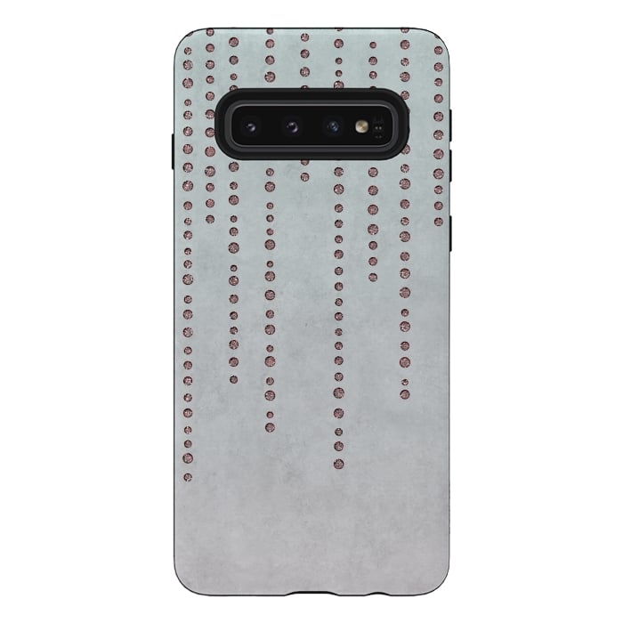 Galaxy S10 StrongFit Soft Pink Rhinestone Embellishment by Andrea Haase