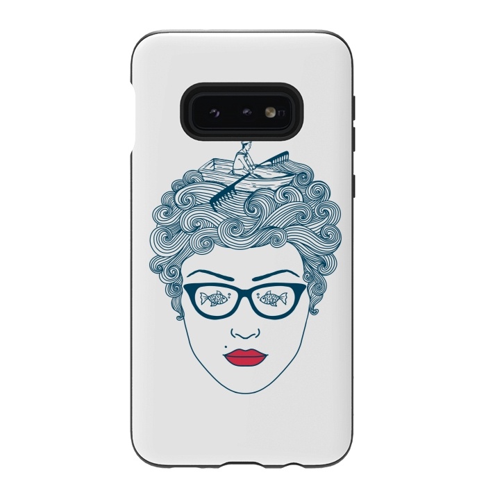 Galaxy S10e StrongFit Lady Ocean by Coffee Man