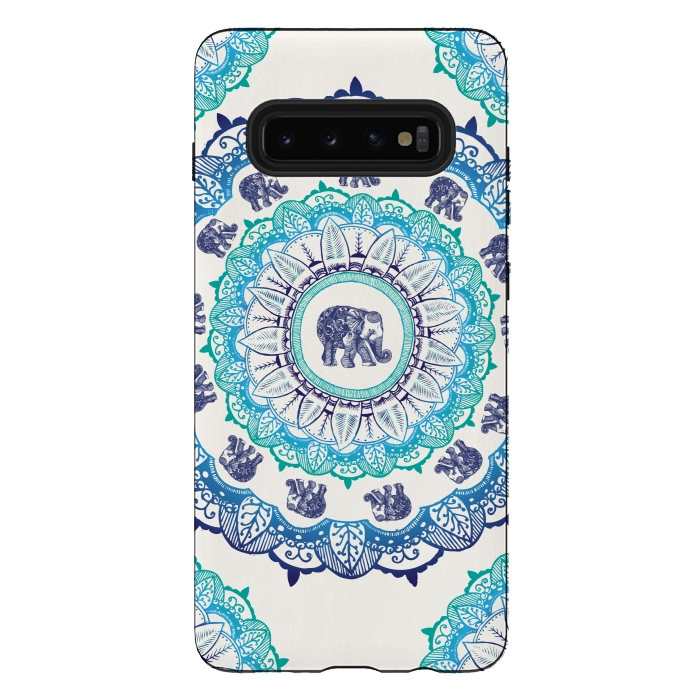 Galaxy S10 plus StrongFit Lucky Elephant  by Rose Halsey