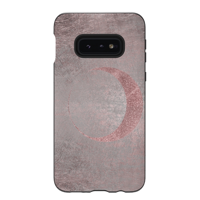 Galaxy S10e StrongFit Rose Gold Half Moon 2 by Andrea Haase