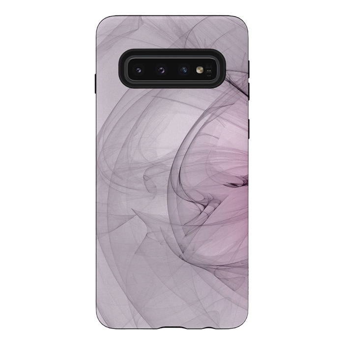 Galaxy S10 StrongFit Purple Fractal Dreams by Andrea Haase