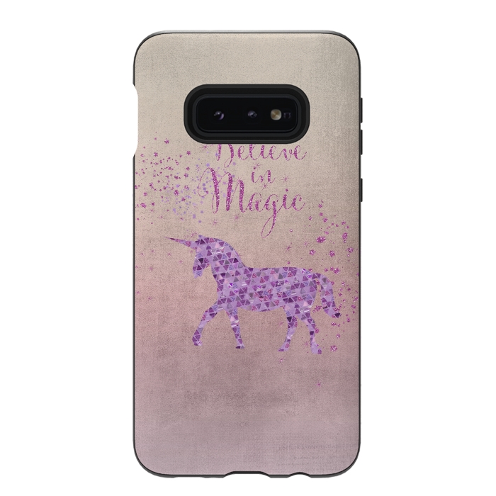Galaxy S10e StrongFit Unicorn Believe In Magic by Andrea Haase
