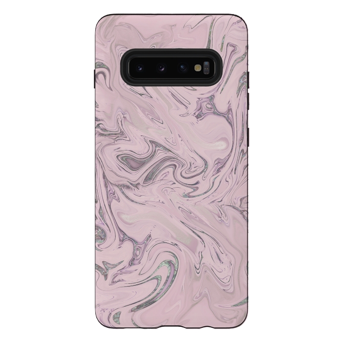 Galaxy S10 plus StrongFit Retro Style Marble Soft Pastel 2 by Andrea Haase