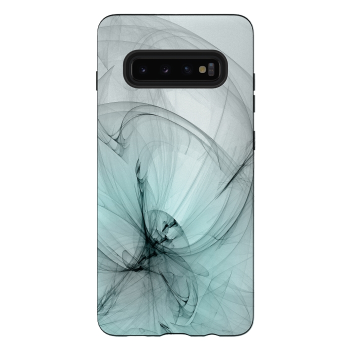 Galaxy S10 plus StrongFit Magic Turquoise Fractal by Andrea Haase