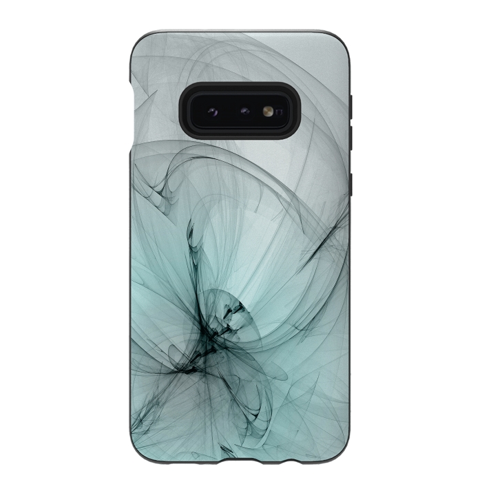 Galaxy S10e StrongFit Magic Turquoise Fractal by Andrea Haase