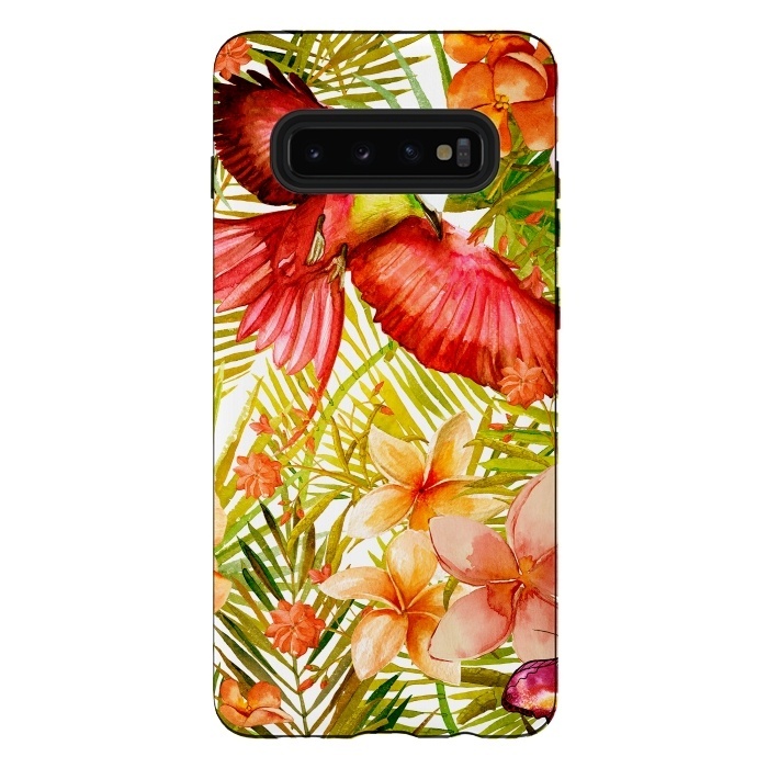 Galaxy S10 plus StrongFit Tropical Bird in Jungle by  Utart