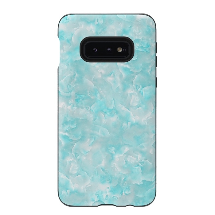 Galaxy S10e StrongFit Trendy Blue Mother of Pearl Texture by  Utart