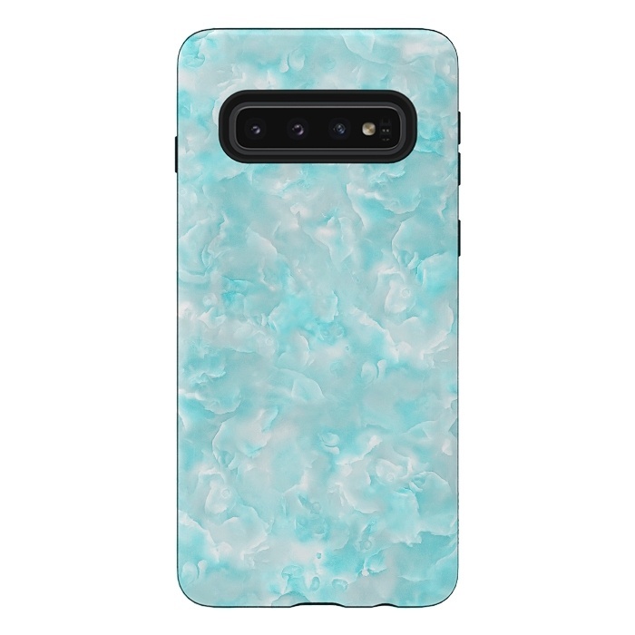 Galaxy S10 StrongFit Trendy Blue Mother of Pearl Texture by  Utart