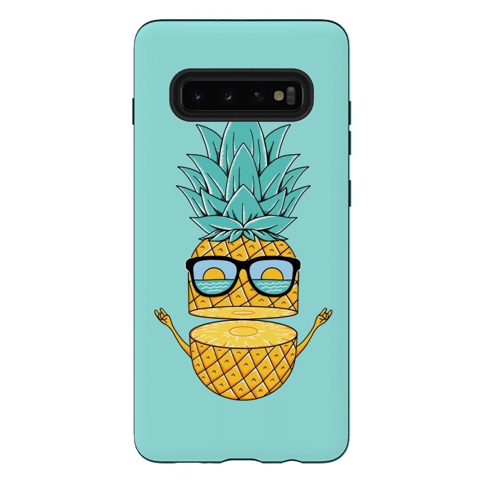 Galaxy S10 plus StrongFit Pineapple Sunglasses by Coffee Man