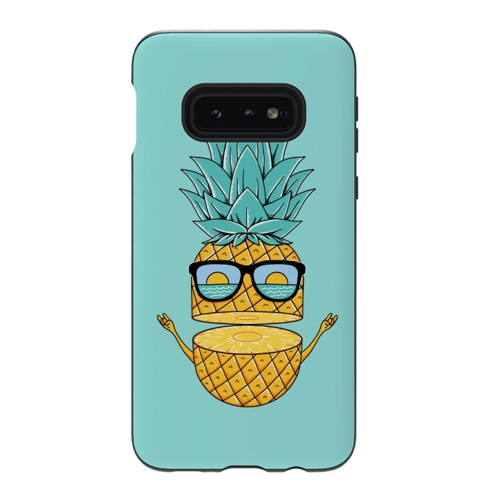 Galaxy S10e StrongFit Pineapple Sunglasses by Coffee Man