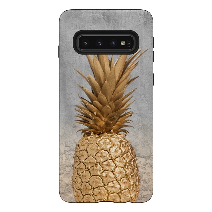 Galaxy S10 StrongFit Gold Pineapple and Marble by  Utart