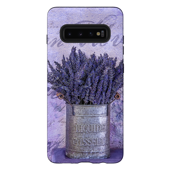 Galaxy S10 plus StrongFit Lavender Bouquet In Tin Can by Andrea Haase