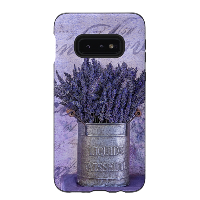 Galaxy S10e StrongFit Lavender Bouquet In Tin Can by Andrea Haase