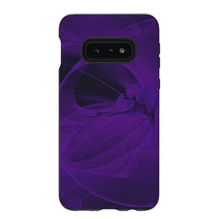 Galaxy S10e StrongFit Purple Fractals by Andrea Haase