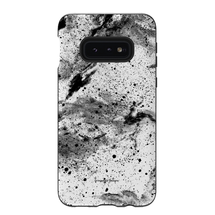Galaxy S10e StrongFit Marble Galaxy by Gringoface Designs