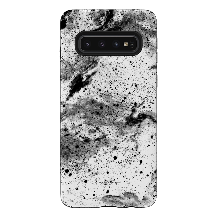 Galaxy S10 StrongFit Marble Galaxy by Gringoface Designs