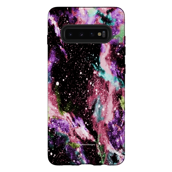 Galaxy S10 plus StrongFit Cotton Candy Galaxy by Gringoface Designs
