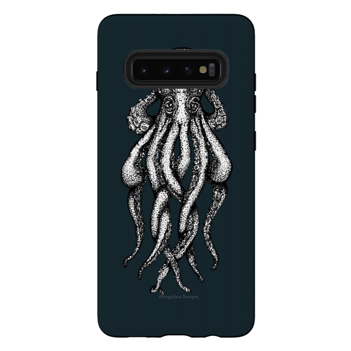 Galaxy S10 plus StrongFit Octopus 1 by Gringoface Designs