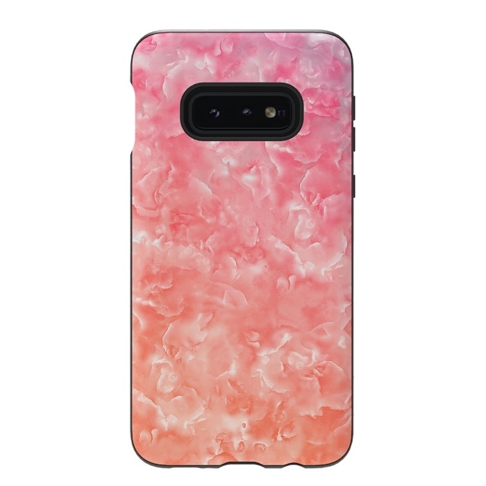 Galaxy S10e StrongFit Pink Mother of Pearl Pattern by  Utart
