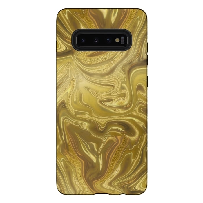 Galaxy S10 plus StrongFit Liquid Gold by Andrea Haase