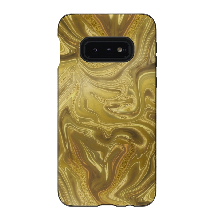 Galaxy S10e StrongFit Liquid Gold by Andrea Haase