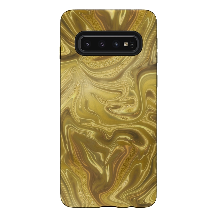 Galaxy S10 StrongFit Liquid Gold by Andrea Haase
