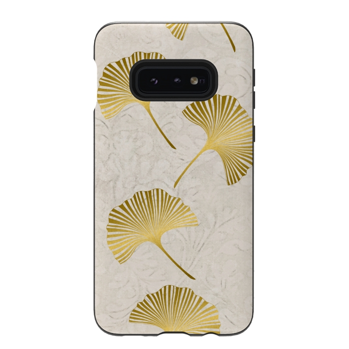 Galaxy S10e StrongFit Golden Gingko Leaves by Andrea Haase