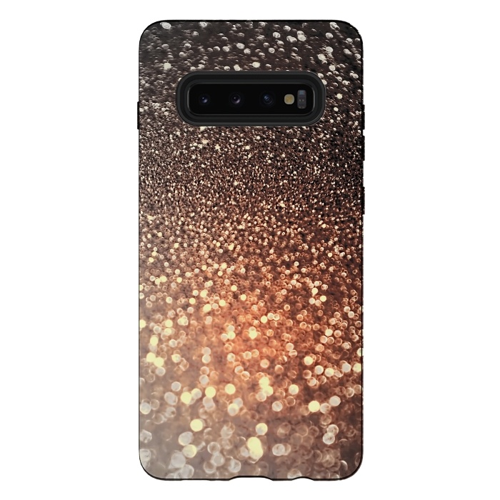 Galaxy S10 plus StrongFit Cappuccino Glitter by  Utart