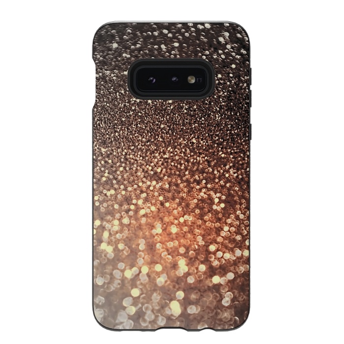 Galaxy S10e StrongFit Cappuccino Glitter by  Utart