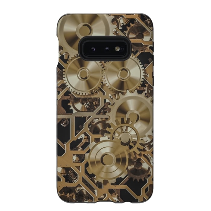 Galaxy S10e StrongFit Steampunk Gold by Andrea Haase