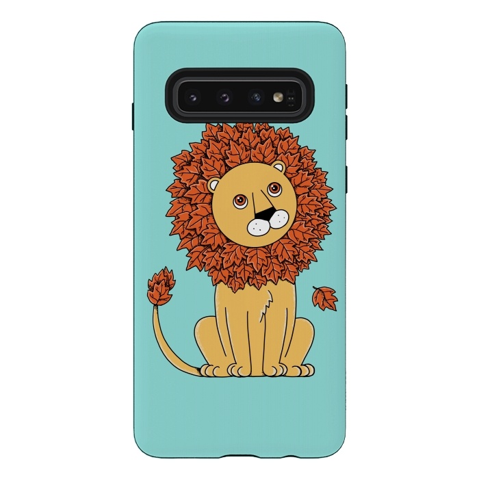 Galaxy S10 StrongFit Lion by Coffee Man