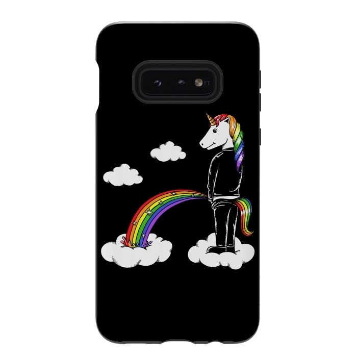 Galaxy S10e StrongFit Unicorn Rainbow by Coffee Man