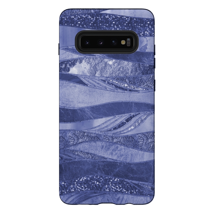Galaxy S10 plus StrongFit Wavy Glamour Lines 2 by Andrea Haase