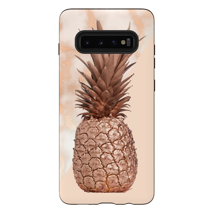 Galaxy S10 plus StrongFit Sweet Copper Pineapple and Marble by  Utart