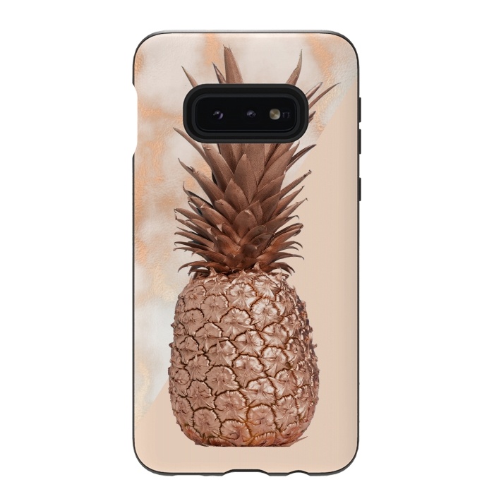 Galaxy S10e StrongFit Sweet Copper Pineapple and Marble by  Utart