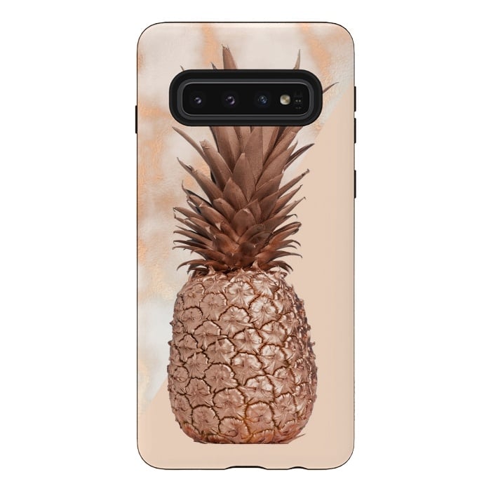 Galaxy S10 StrongFit Sweet Copper Pineapple and Marble by  Utart