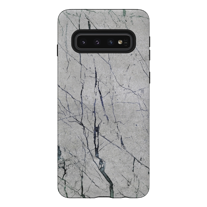 Galaxy S10 StrongFit Marbled Concrete by Andrea Haase