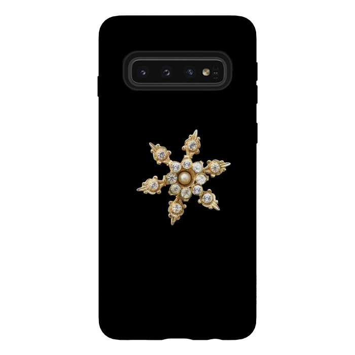 Galaxy S10 StrongFit Golden Piece Of Jewelry by Andrea Haase