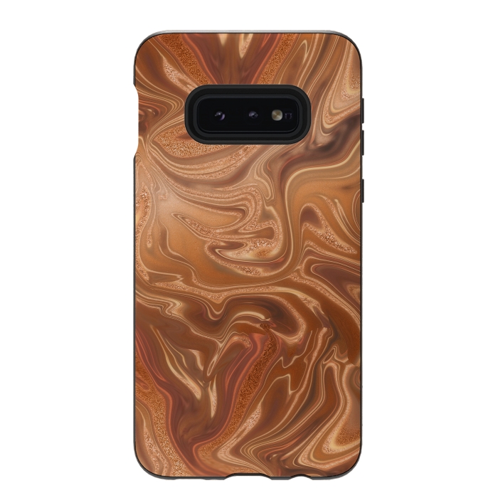 Galaxy S10e StrongFit Shimmering Copper Glamorous Luxury 2 by Andrea Haase