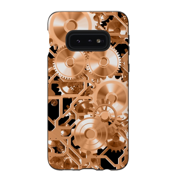 Galaxy S10e StrongFit Copper Steampunk by Andrea Haase