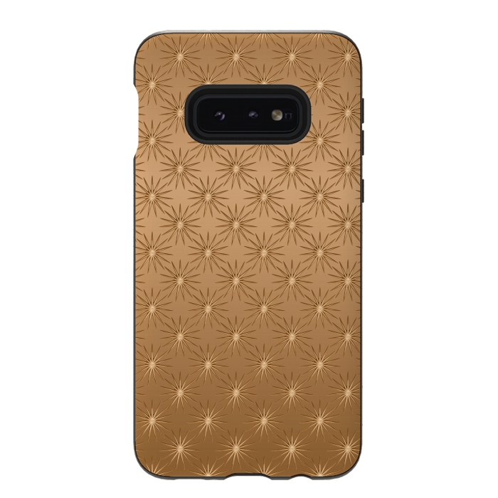 Galaxy S10e StrongFit Copper Star Pattern by Andrea Haase