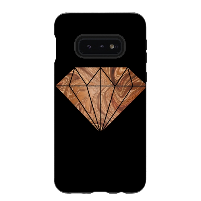 Galaxy S10e StrongFit Copper Diamond 2 by Andrea Haase
