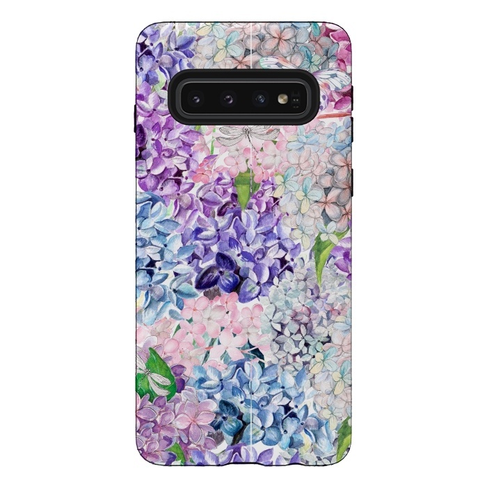 Galaxy S10 StrongFit Purple Vintage Lilacs  by  Utart