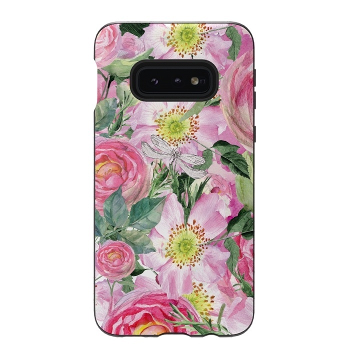 Galaxy S10e StrongFit Vintage Dog Roses by  Utart