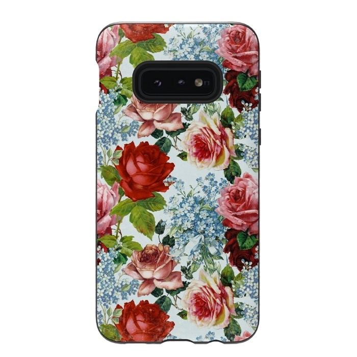Galaxy S10e StrongFit Vintage roses and Forget Me Not by  Utart