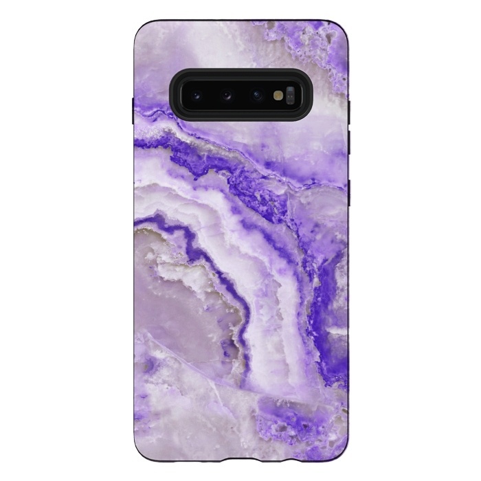 Galaxy S10 plus StrongFit Ultra Violet Veined Marble by  Utart