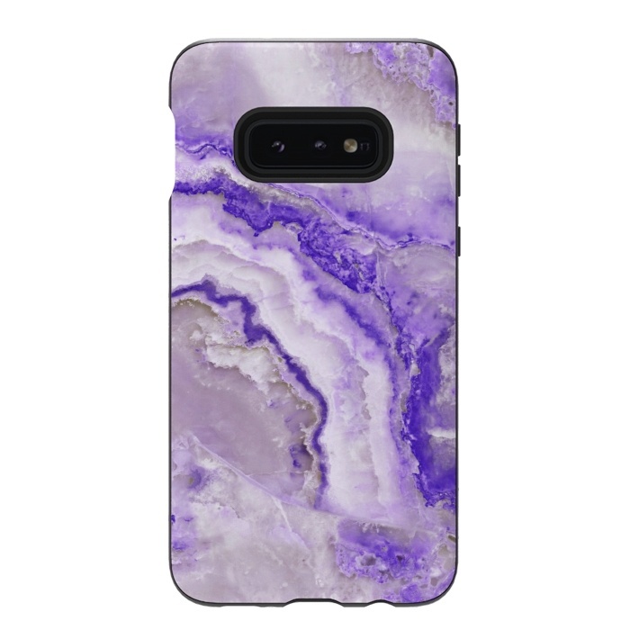 Galaxy S10e StrongFit Ultra Violet Veined Marble by  Utart
