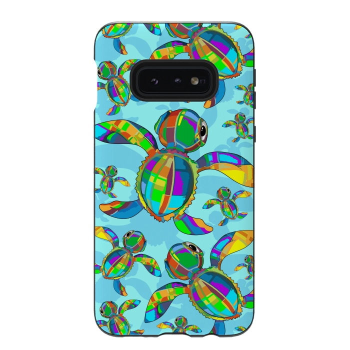 Galaxy S10e StrongFit Baby Sea Turtle Fabric Toy by BluedarkArt