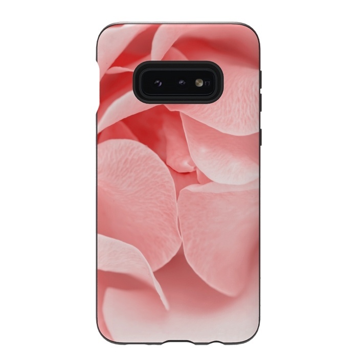Galaxy S10e StrongFit Pink Rose Blossom by  Utart